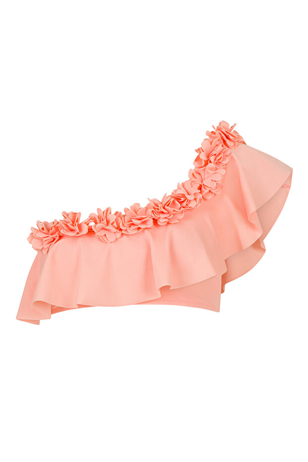 Plume One Shoulder Bikini Üstü - 6