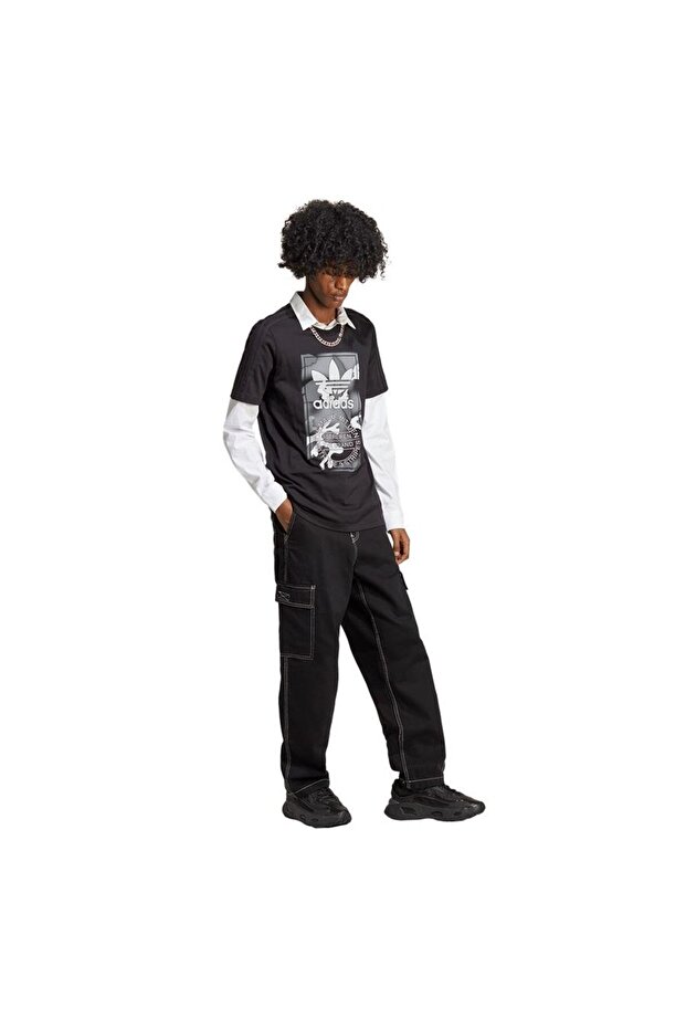 Graphics Camo Tongue Erkek Siyah Tişört (HR3531) - 4