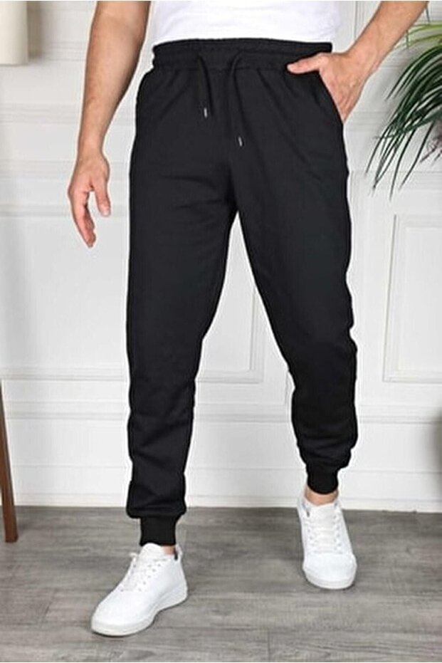 Black Jogger Tracksuit with Elastic Cuffs