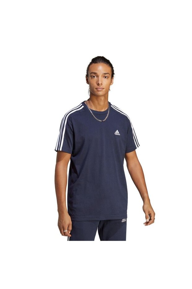 Essentials Single Jersey 3-Stripes Tişört - 1