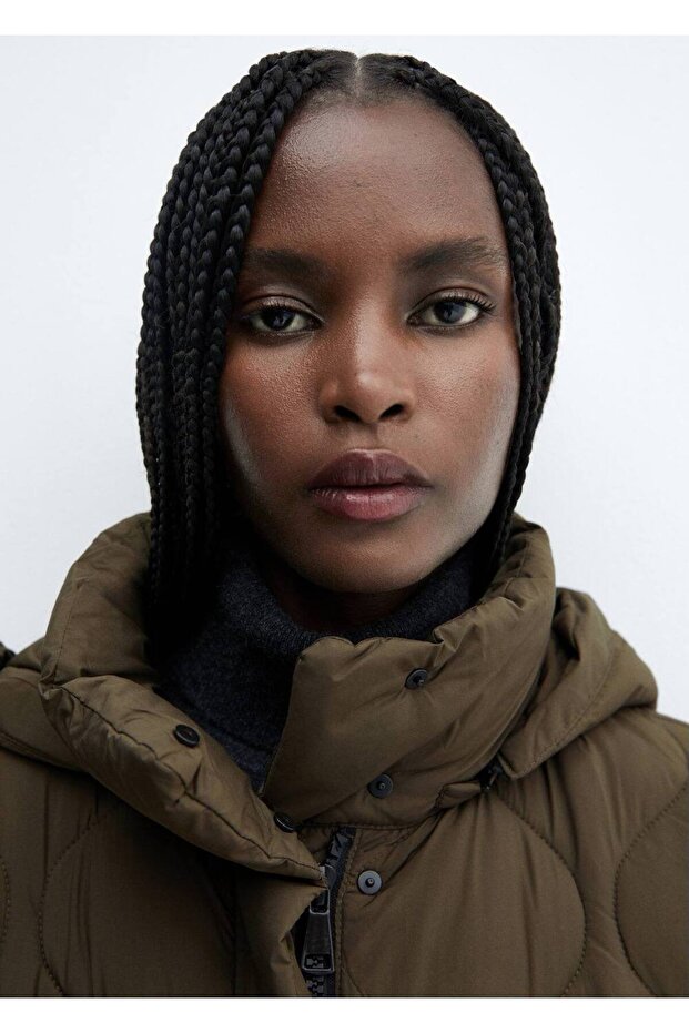 Uzun kapitone yelek - 8