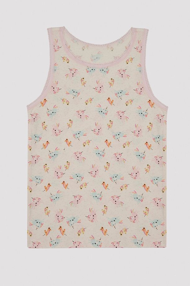 Kız Çocuk Cute Unicorn 2'li Atlet - 3