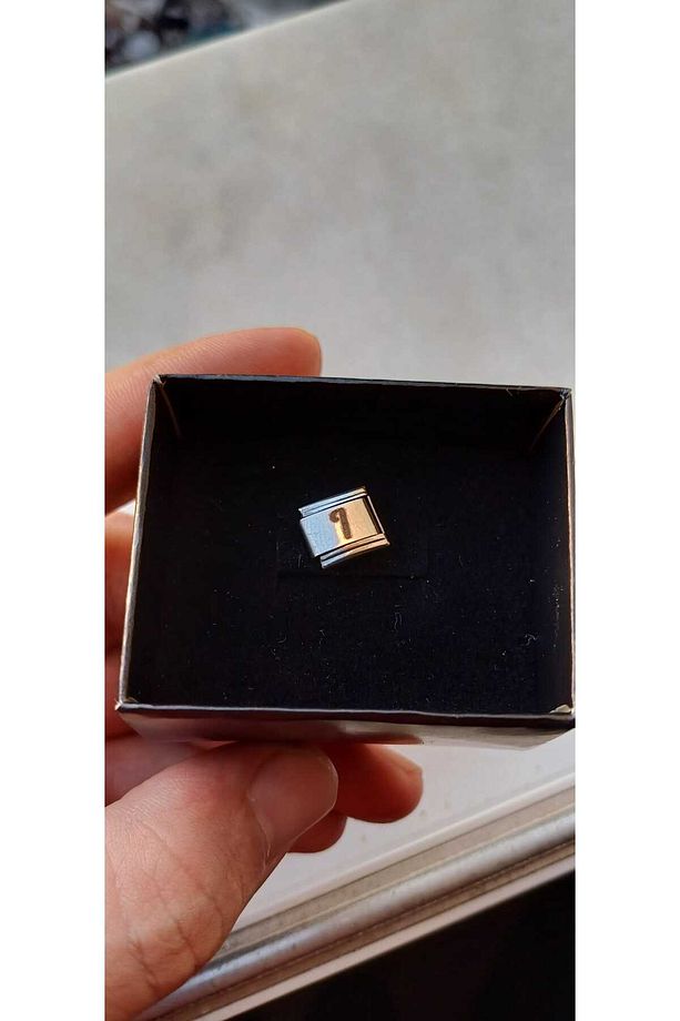 İTALYAN ÇELİK CHARM NOMİ ÇELİK CHARM I HARFİ İSİM TARİH BAŞ HARF YAZILIR 9 MM  FMACCESORİES - 8