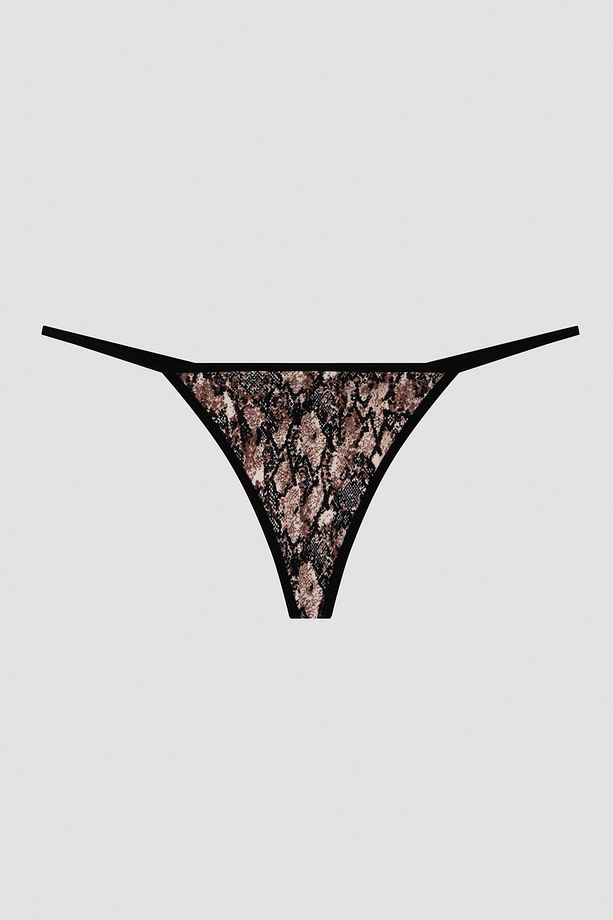 Snake 3'lü Çok Renkli String Külot - 4