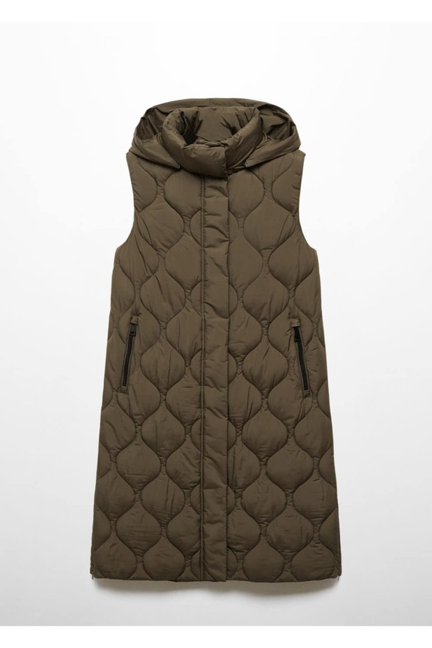 Uzun kapitone yelek - 3