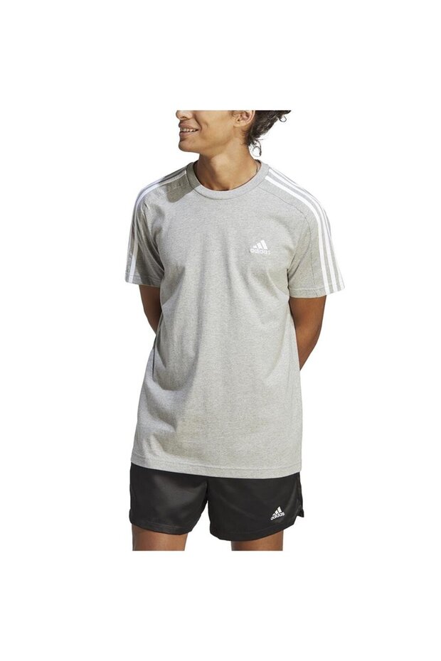 Essentials Single Jersey 3-stripes Tişört - 4