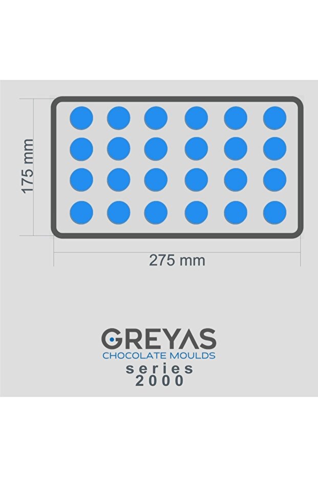 Polikarbon Oval Pralin Çikolata Kalıbı-1465 - 3
