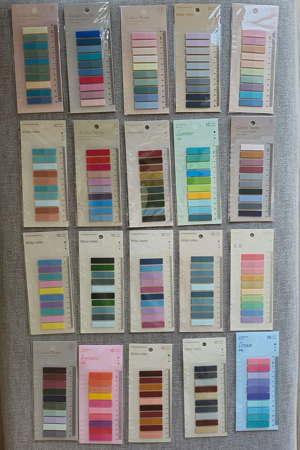 200 Yaprak 1 Paket Pastel Renk Cetvelli Post-it Yapışkanlı Not Kağıdı Index Sticker Indeks - 3
