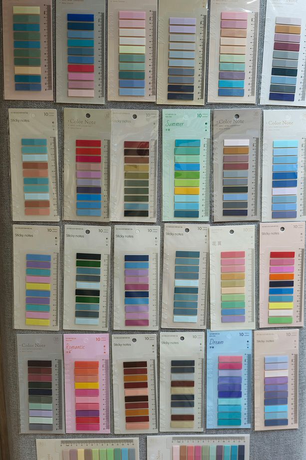 200 Yaprak 1 Paket Pastel Renk Cetvelli Post-it Yapışkanlı Not Kağıdı Index Sticker Indeks - 4