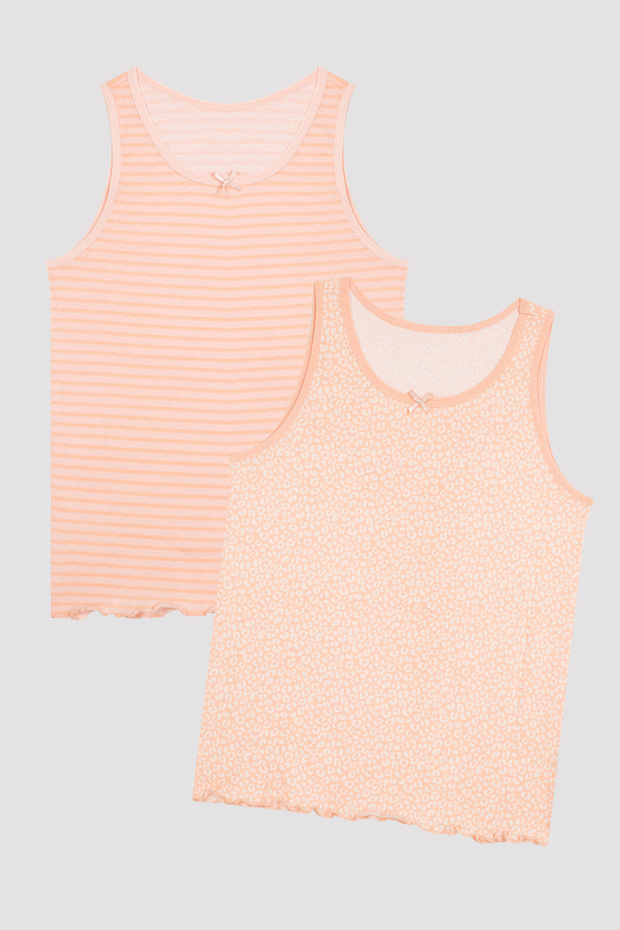 Multicolored Girl's G. Pretty Frill 2-Piece Tank Top