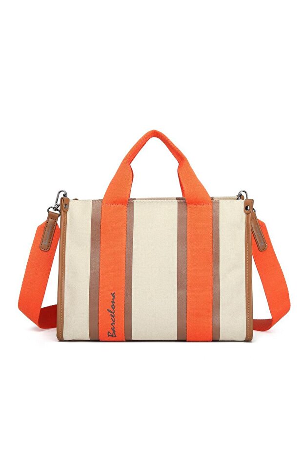 Barcelona Exclusive Canvas Fabric Women's Shoulder Bag 1311
