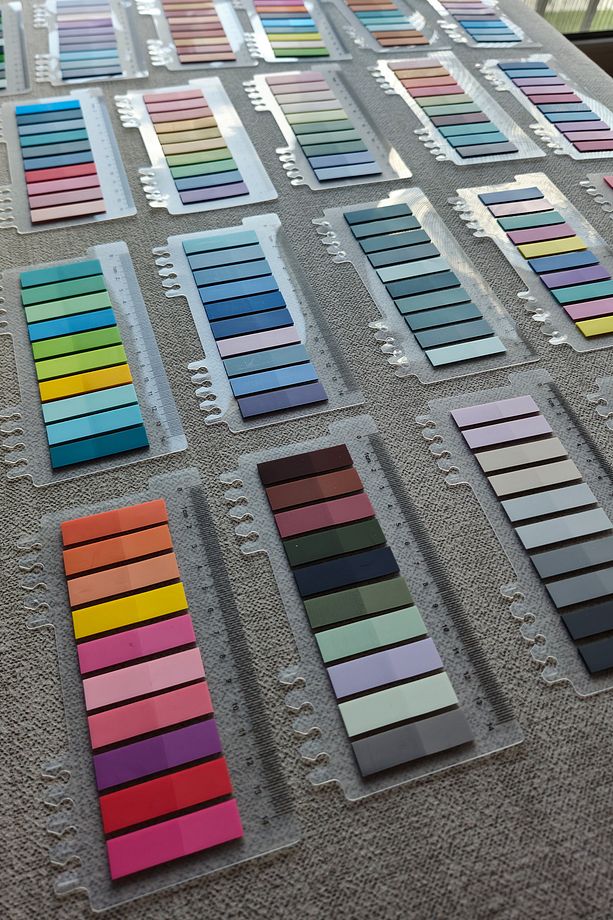 200 Yaprak 1 Paket Pastel Renk Cetvelli Post-it Yapışkanlı Not Kağıdı Index Sticker Indeks - 1