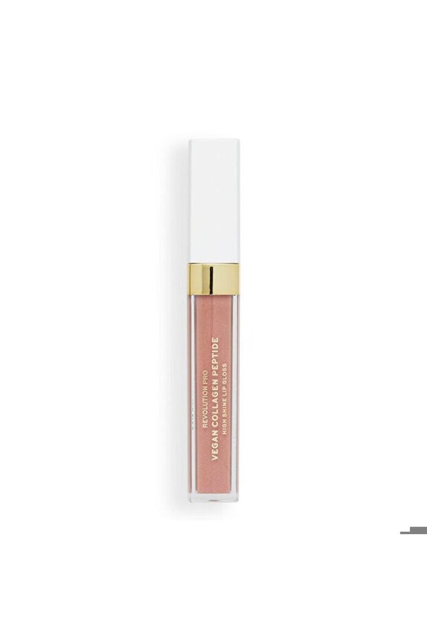 High Shine Vegan Collagen Peptide Lip Gloss - Cashmere