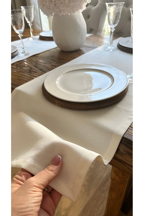 Pamuklu Dertsiz Leke Tutmaz Ekru Kısa Runner - 6