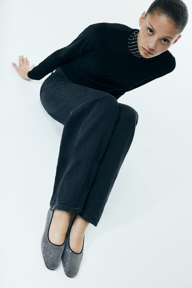 Baggy Flared Low Jeans - 6