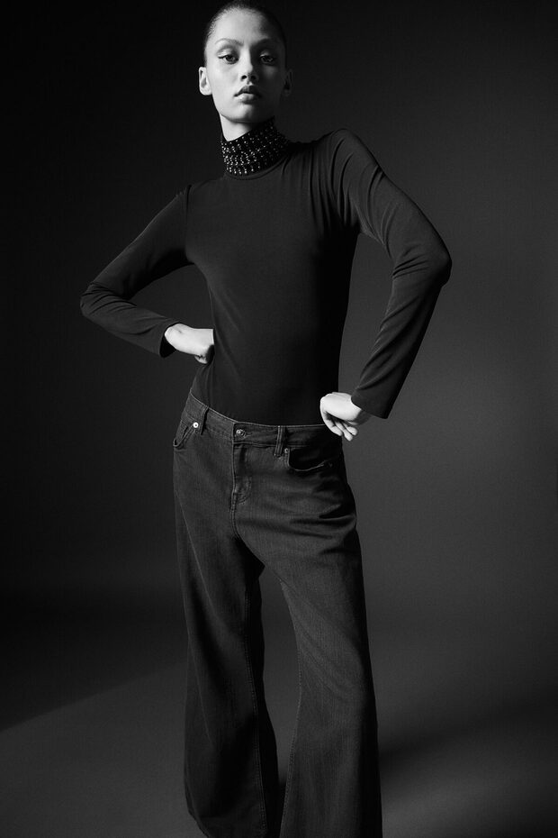 Baggy Flared Low Jeans - 2