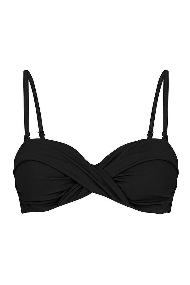 Siyah Basic Twist Bikini Üstü - 5
