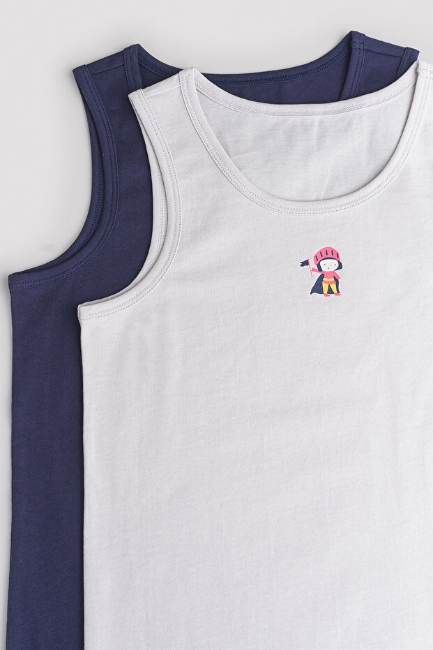 قميص داخلي للأولاد من قطعتين من Castle Castle - 4