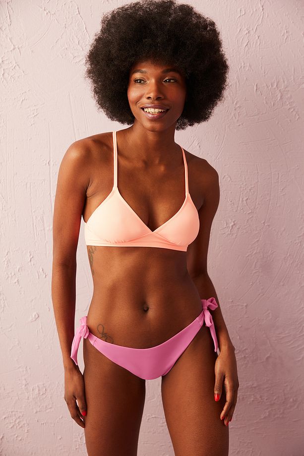 Parlak Turuncu Basic Bralet Bikini Üstü - 2