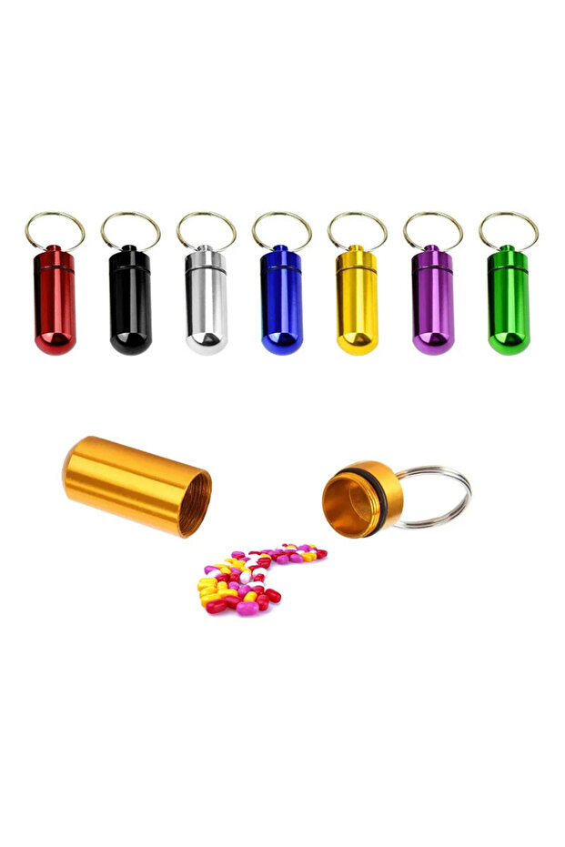 Edc Camping Outdoor Waterproof Medicine Keychain