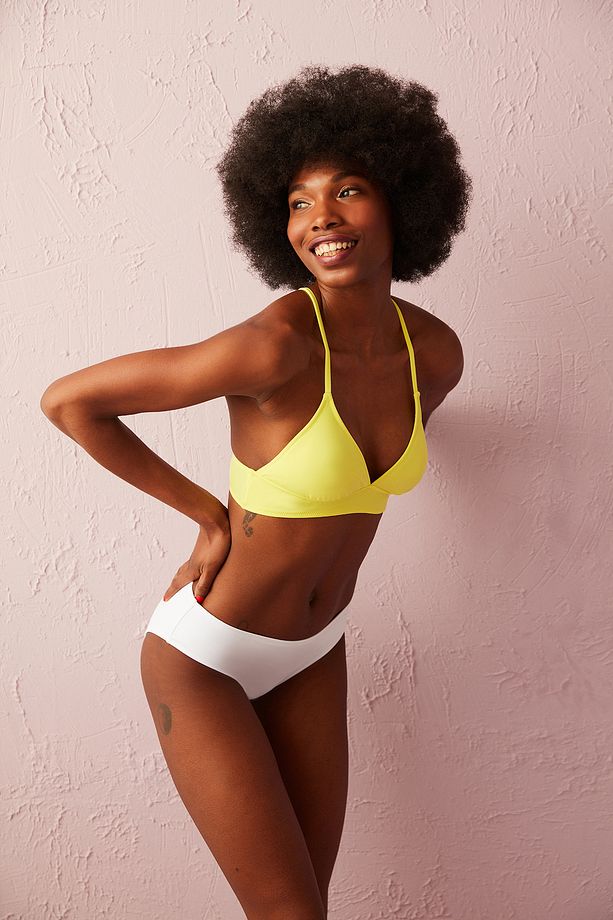 Sarı Basic Bralet Bikini Üstü - 2