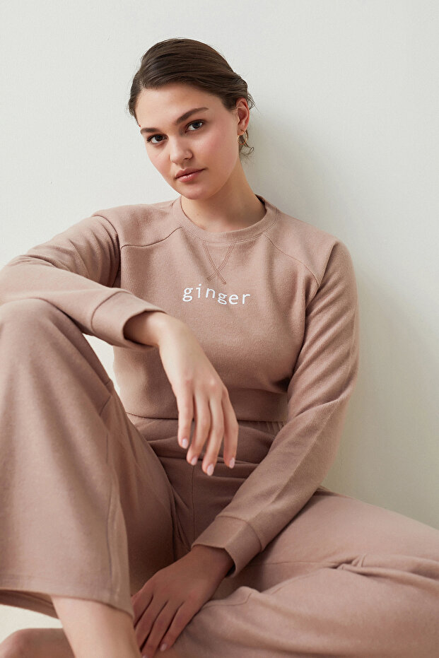 Bej Ginger Sweatshirt - 5