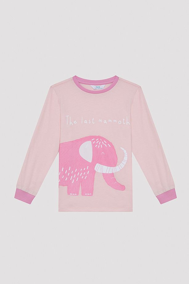 Kız Çocuk Mammoth Çok Renkli 2li Pijama Takımı - 3
