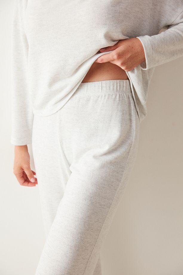 Grey Over And Out Termal Pantolon Pijama Takımı - 3