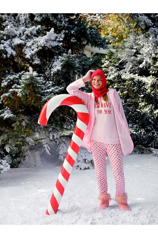 Best Year Uzun Kollu Soft Pembe Pijama Takımı - 1
