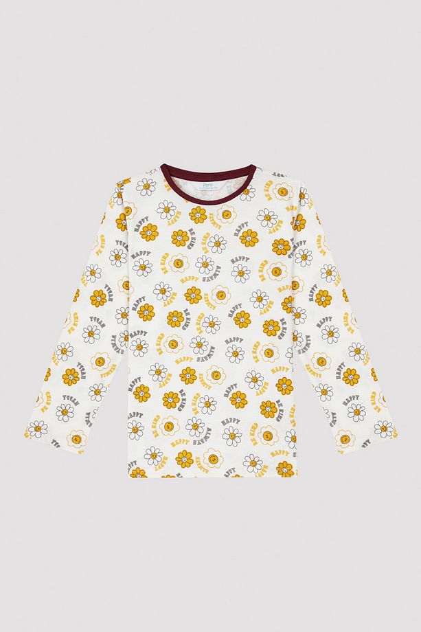 Kız Çocuk Be Kind Ck Uzun Kollu 2'li Pijama Takımı - 5
