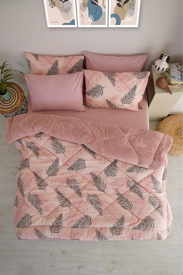 Palm Baklava Desen Çift Kişilik Uyku Seti - 1