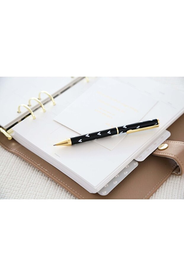 Ballpoint Pen, Black&Hearts - 3