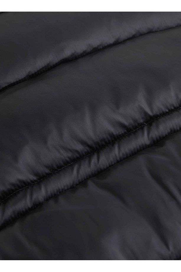 Siyah Kadın Mont MW PADDED SATIN DRAWSTRINGJACKET - 3