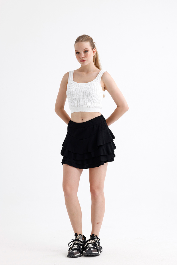 Women's Mykonos Ruffled Mini Skirt