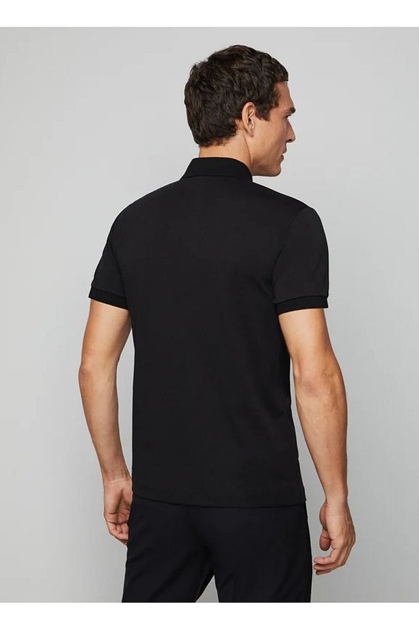 Siyah Erkek Polo T-Shirt HM563104 - 3