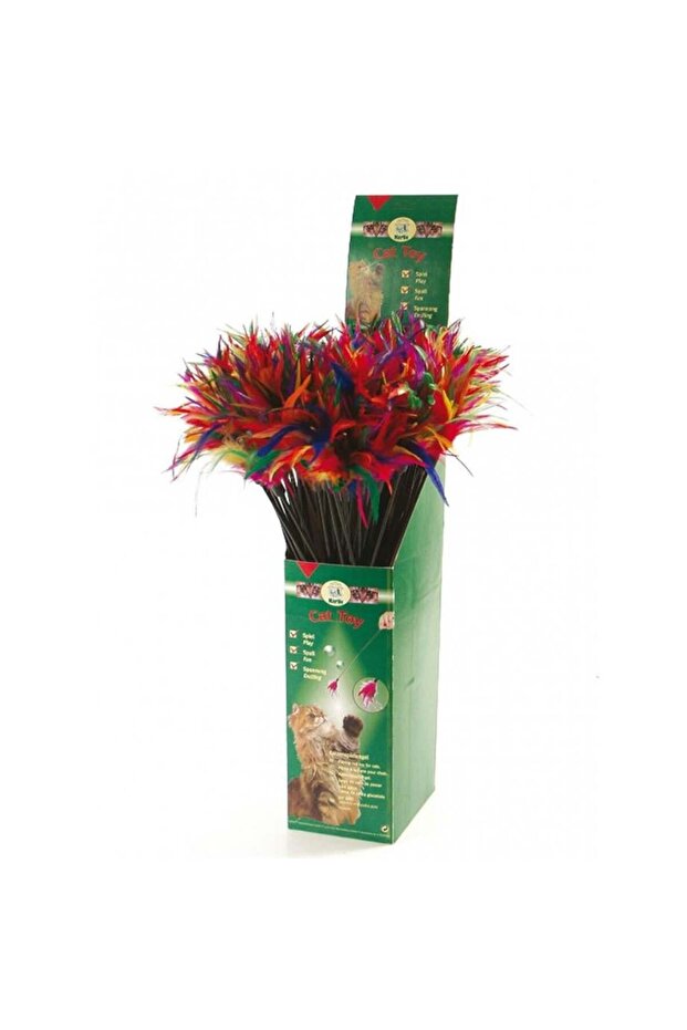 59cm feathered cat fishing rod