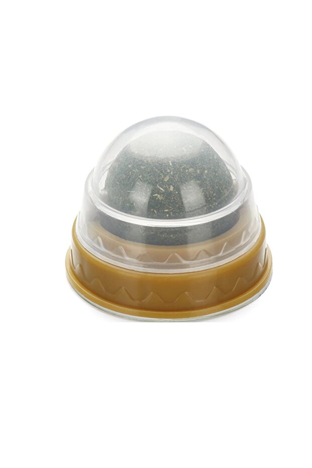 Rotating Catnip Cat Play Ball Natural Cat Toy Sticking on the Wall - 4