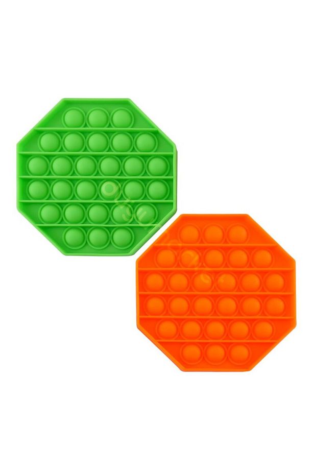 Sekizgen Tek Renk Pop Push İt Anti Stres Baloncukları Bubble Fidget - 1