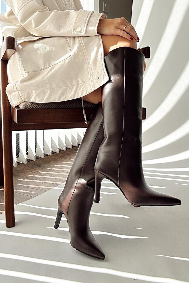Valentin Dark Brown Genuine Leather Boots