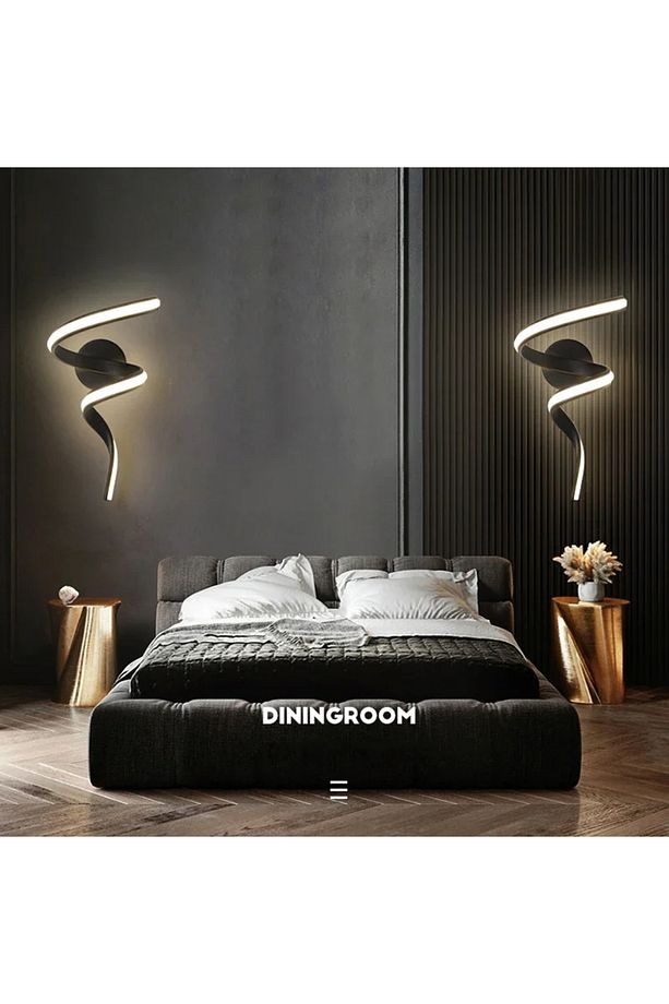 Modern Minimalist LED Duvar Aplik  Ev Kapalı Dekor Duvar Aplik Oturma Odası Yatak Odası Duvar Lamba - 4