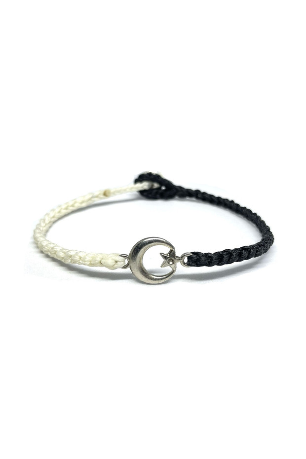 Moon | Unisex Steel Bracelet with Star Turkish Flag Symbol