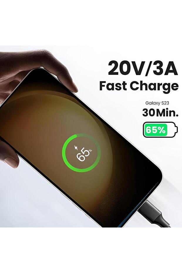 Bx-uc02c 60w Type-c To Type-c Hızlı Şarj Ve Data Kablosu 1 Metre Siyah - 4