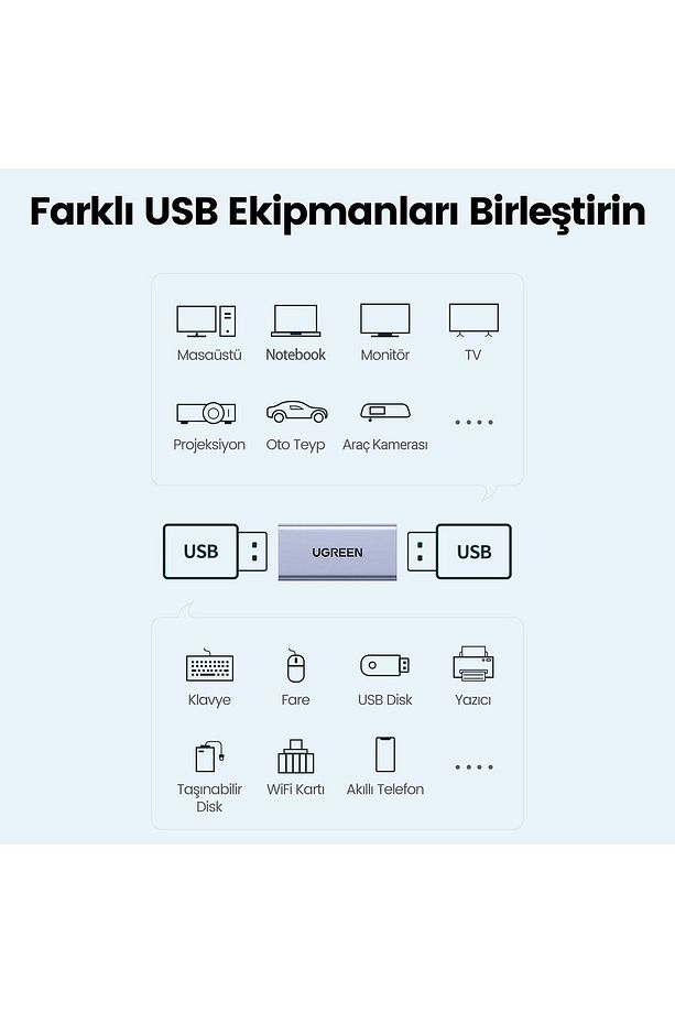 Usb-a 3.0 Uzatma Birleştirme Adaptörü - 6
