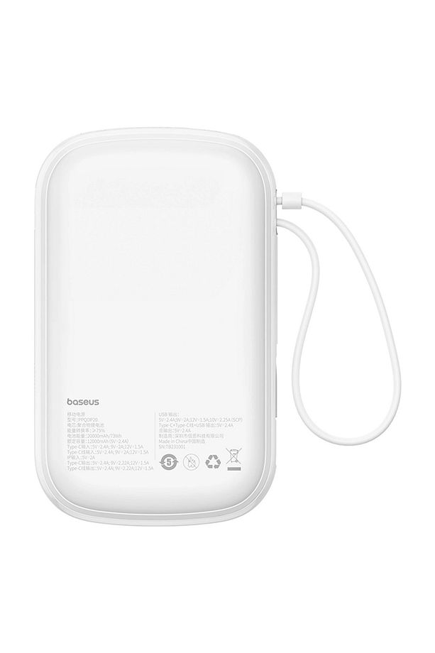 Qpow Pro Plus 20.000mah 22.5w Dijital Ekran Powerbank Hızlı Şarj Type-c Kablolu Iphone 15/1 - 7