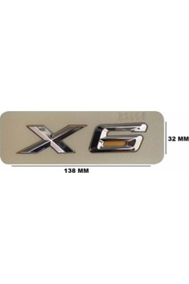 BMW متوافق مع X6 كروم حروف صغيرة