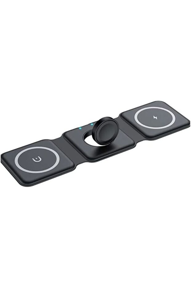 Kablosuz Şarj Standı 15 W Katlanabilir Hızlı Şarj Dock Istasyonu - 3