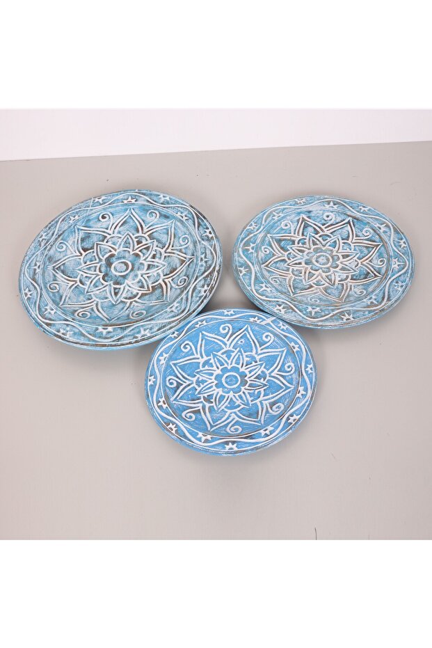 MAUN AĞACI DUVAR ve MASA DEKORU 3 LÜ SET - 2