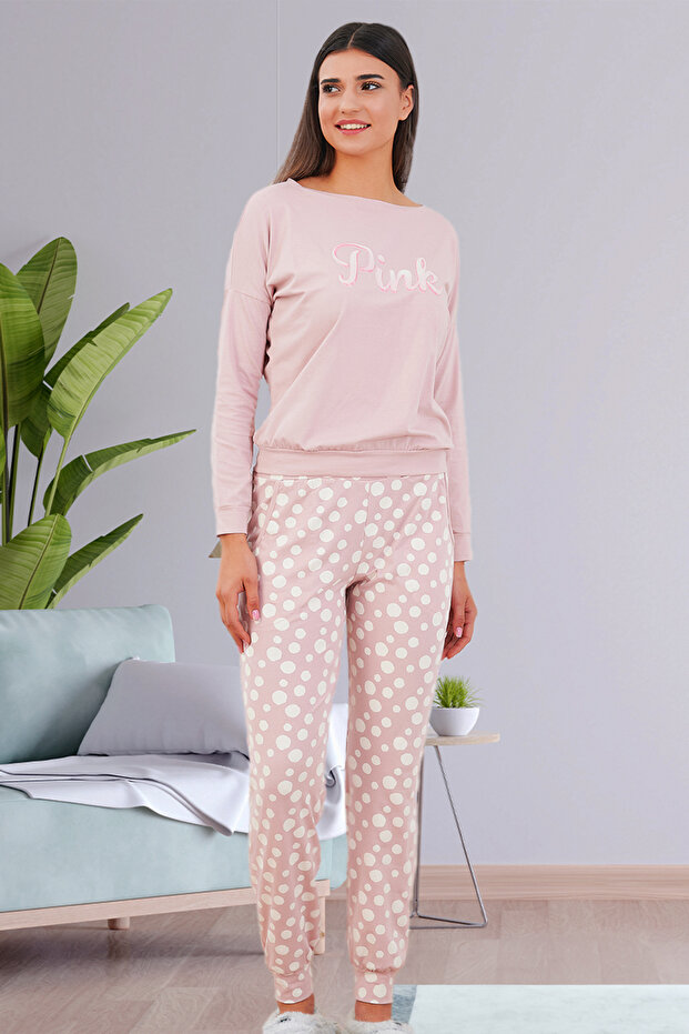 Cotton Long Sleeve Women's Pajama Set