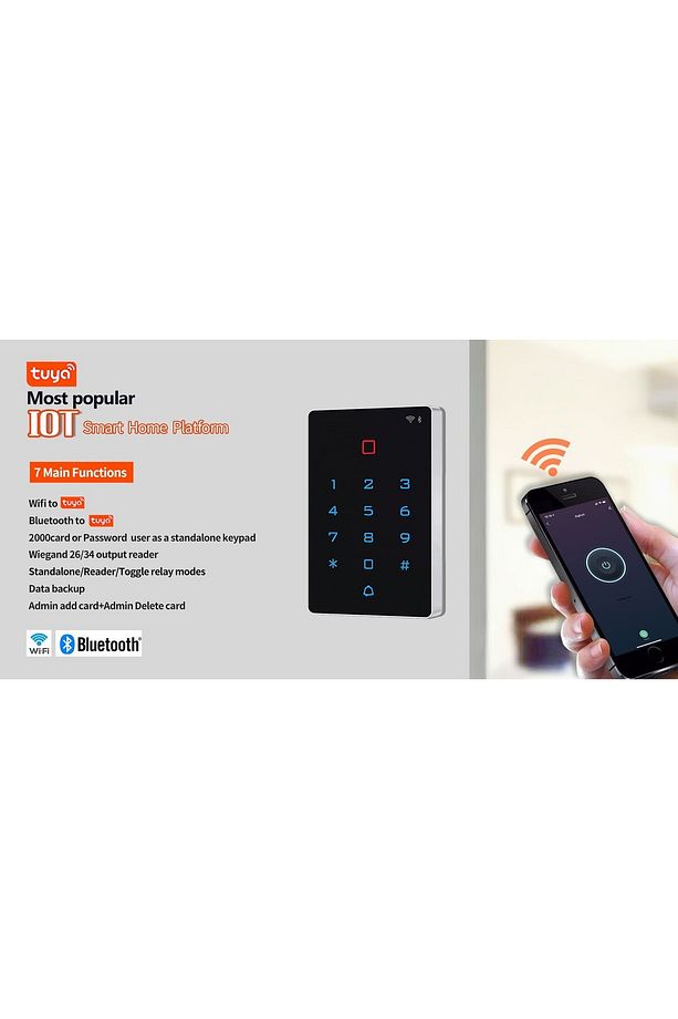 AS530 Wifi Access Kontrol Kartlı ve Şifreli Kapı Geçiş Kontrol Cihazı - 5