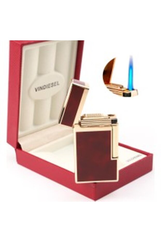 Dupont Tarz Tek Torch Puro Çakmağı Bordo Uzun - 1